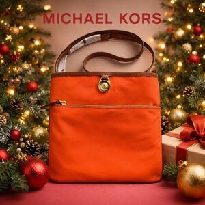 MICHAEL MICHAEL KORS Kempton Nylon Crossbody Bag with Gold Hardware | NWT